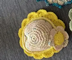 〇あおい様オーダー品〇ぽてぽてしろたんマスコット用　バッグとフラワー帽子