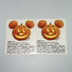 ディズニー ハロウィン パンプキン タトゥーシール 2枚セット