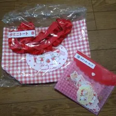 サンリオ ミニトート 赤 & ステッカーセット