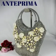 ✨美品✨ アンテプリマ ワイヤーバッグ フラワー ビジュー シャンパンゴールド ✨美品✨ アンテプリマ ワイヤーバッグ フラワー ビジュー シャンパン