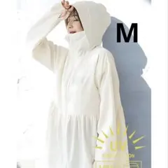 coca UVカットギャザーパーカー　Ivory