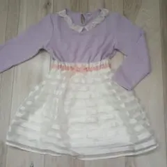 120サイズ ラベンダー ワンピース