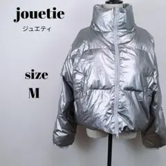【a2091】jouetie メタリック ダウン ジャケット M 光沢のサムネイル