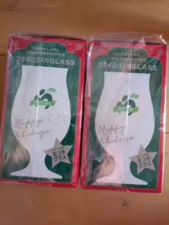 新品未開封限定品2個☆ミセス×キリングリーンラベル☆淡麗グラス☆ペアロゴ入グラス