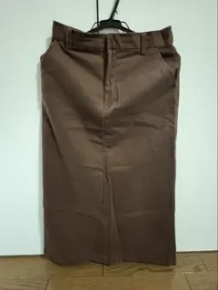 UNIQLO ブラウン ロングスカート 63