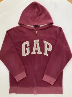 GAP バーガンディ フルジッパーパーカー　キッズ　160㎝