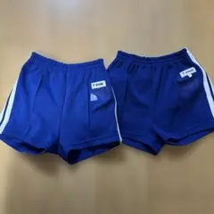ネイビー　体操服　ショートパンツ　2本ライン入り