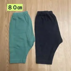 ユニクロベビー　リラックスフィットレギンス メッシュ 7分丈80