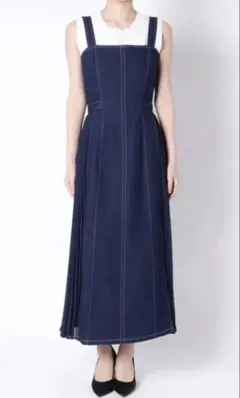 【LAGUNAMOON】サイドプリーツビスチェワンピース