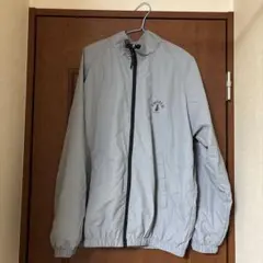 グレー ナイロンジャケット ジッパー付き