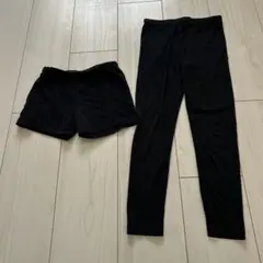 UNIQLO HEATTECH キッズスパッツ・オーバーパンツセット 120
