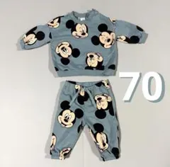 【試着のみ】【70cm】⭐︎H&M⭐︎Disney ミッキーマウス セットアップ