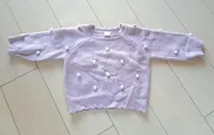 petit main ポンポン付きニット セーター