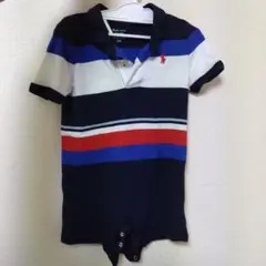 Ralph Lauren ストライプロンパース