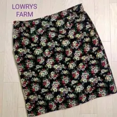 ローリーズファーム　花柄　デニムタイトスカート　Lサイズ