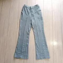 アメリカンホリック センタープレス フレアパンツ サックス S