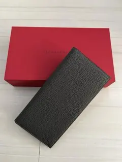 限定色】ボナベンチュラ ロング ウォレット シュリンクレザー オリーブ 