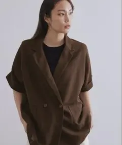 メッシュテーラードジャケット【洗濯機洗い可】