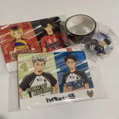 赤葦京治　梟谷　ハイキュー!! 缶バッジ　木兎光太郎　4点セット　マステ