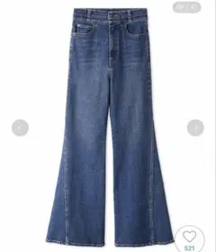 SNIDEL Sustainable ストレッチフレアデニムパンツ