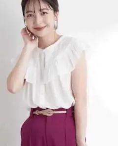 【オーガニックコットン】ビックカラーブラウス ViS