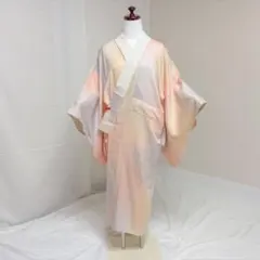 長襦袢 単衣 淡いお色味の暈し模様 薄乙女色 しつけ糸 半衿付 J-299 長襦袢 単衣 淡いお色味の暈し模様 薄乙女色 しつけ糸 半衿付 J-299