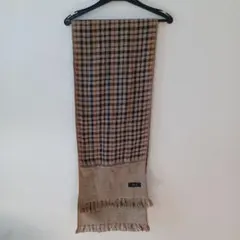 DAKS チェック柄 マフラー 日本製 ウォーキングタオル 綿100%