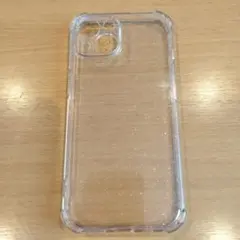 透明ラメ　iPhone15ケース