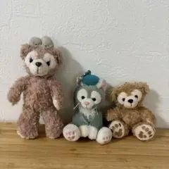 シェリーメイ ダッフィー　ジェラトーニー　ぬいぐるみキーホルダー　セット