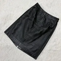 COMME CA レザースカート ブラック 9 オシャレ