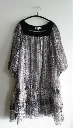 【美品】ミッシェルクラン チュニック ブラウス ゆったり 42 LL MKのサムネイル