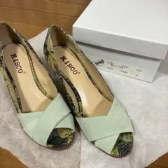 KISCO ウェッジソール サンダル ボタニカル柄 35のサムネイル