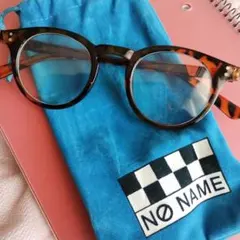 NO NAME グラス べっ甲柄 両脇ロゴ入り■ケース付きのサムネイル