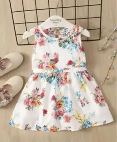 新品　花柄ワンピース　キッズ　子ども服　ドレス　こども　誕生日
