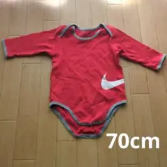 Nike（ナイキ）赤 長袖ロンパース