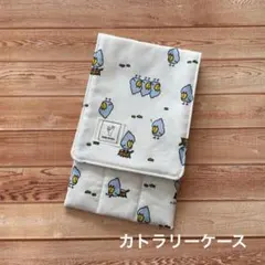 値下げ中！ハンドメイド✳︎カトラリーケース 縦型　ハシビロコウ②