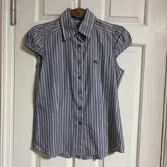 BURBERRY BLUE LABELストライプ 半袖シャツ 38