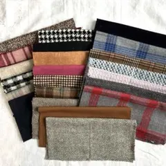 多色生地セット (ウール、ポリエステル)