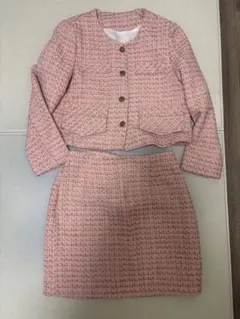 ディーホリック DHOLIC ピンクツイード セットアップ