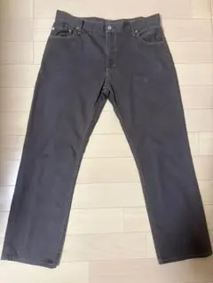 Eddie Bauer PREMIUM DENIM革パッチカーキブラウンW38