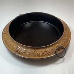 南部鉄器 花柄すき焼き鍋 鋳物のサムネイル