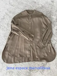 Jena espace merveilleux 長袖シャツ フリルデザインシャツ