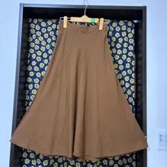 【新品】banana republic フレアスカート　茶色　ブラウン　S