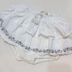 youpiloulou バースデイ　パンツ　スカート　ロンパース　ベビー　刺繍