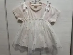 プティマイン　半袖　チュニック　チュール　９０サイズ