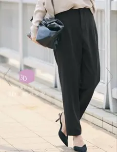 【coca】3Dストレッチハイウエストパンツ　Lサイズ