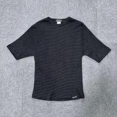 DOLCE&GABBANA BASIC ウール混ボーダー半袖ニット 46