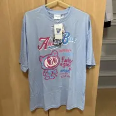 【新品未使用】ANGEL BLUE グラフィック　Tシャツ ライトブルーLサイズのサムネイル