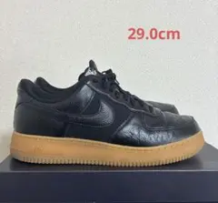 NIKE AIRフォース1ブラック ガムソール