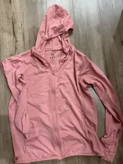ピンク フード付きパーカー　エアリズム